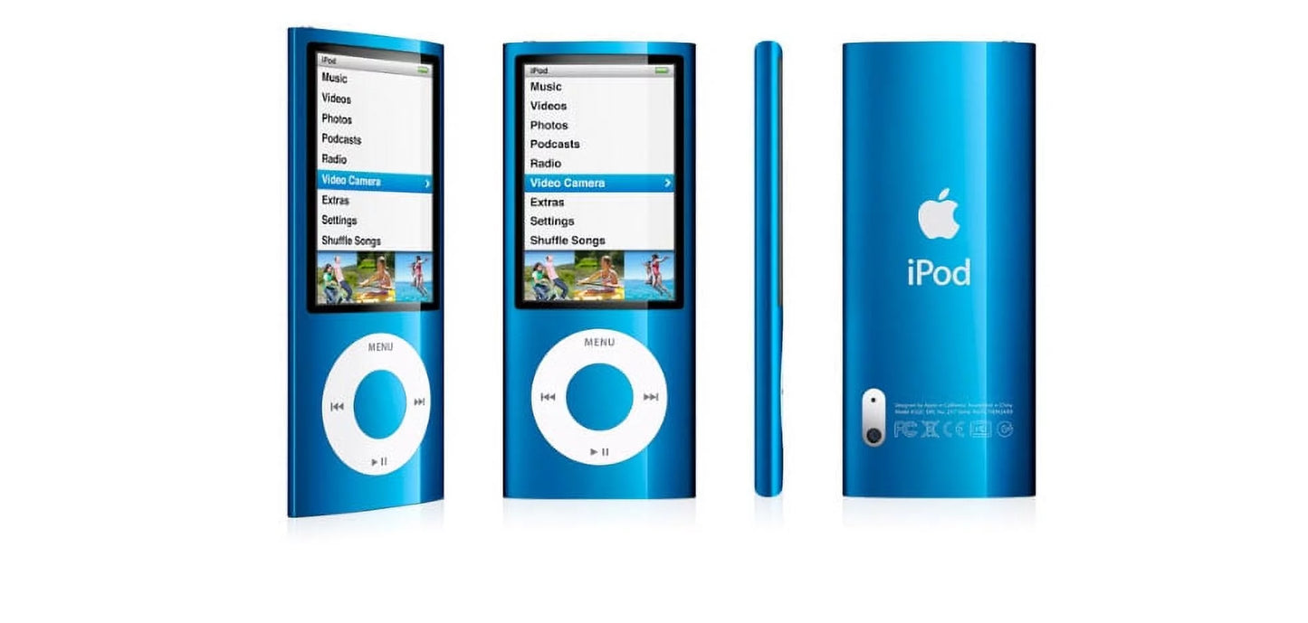 ! Very Condition, case 16GB Nano Generation iPod Good Includes Apple Blue FREE Bundle, 5th