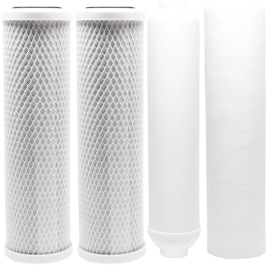 & Brand - Denali Includes System Filter Watts RO - W-525P-110 Carbon Pure Sediment for Inline Filter Cartridge Block Kit Filter Replacement PP Filters,